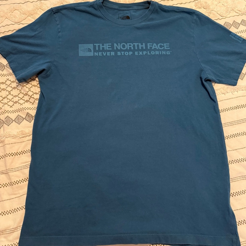 The North Face Men's Teal Short Sleeve Tee